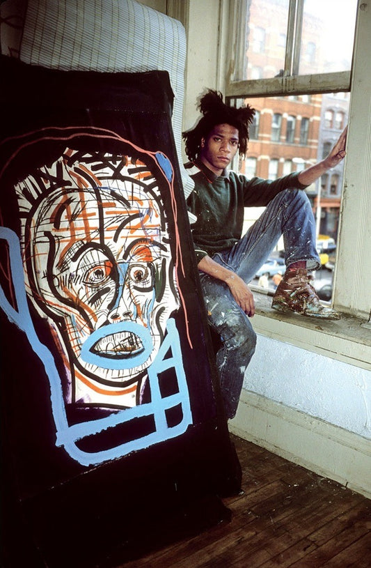 Jean Michel Basquiat - In his NYC Studio, New York, NY 1982