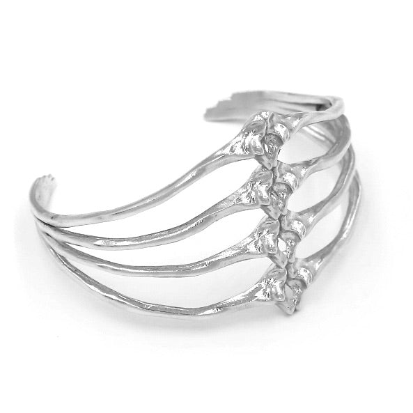 Rattlesnake Rib Quad Cuff - Sterling Silver