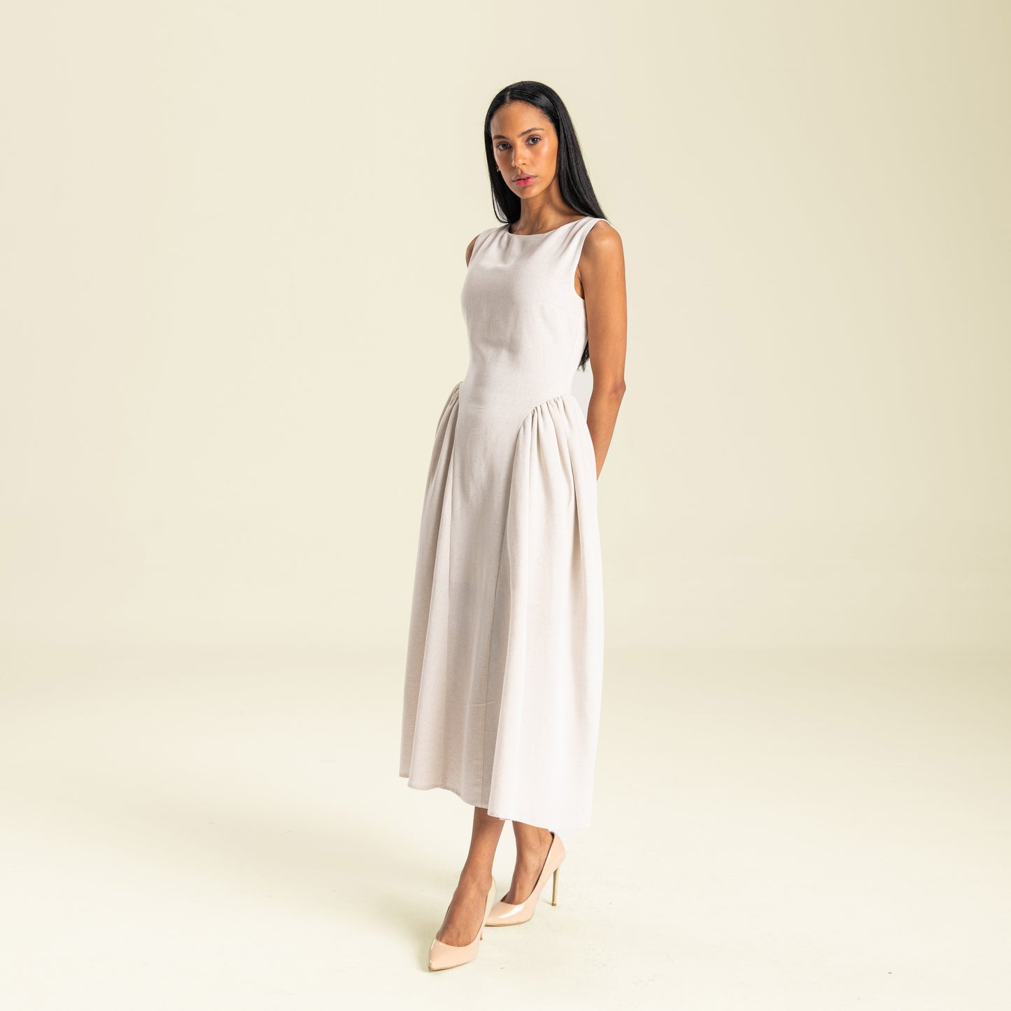 Sarit Midi Linen Dress