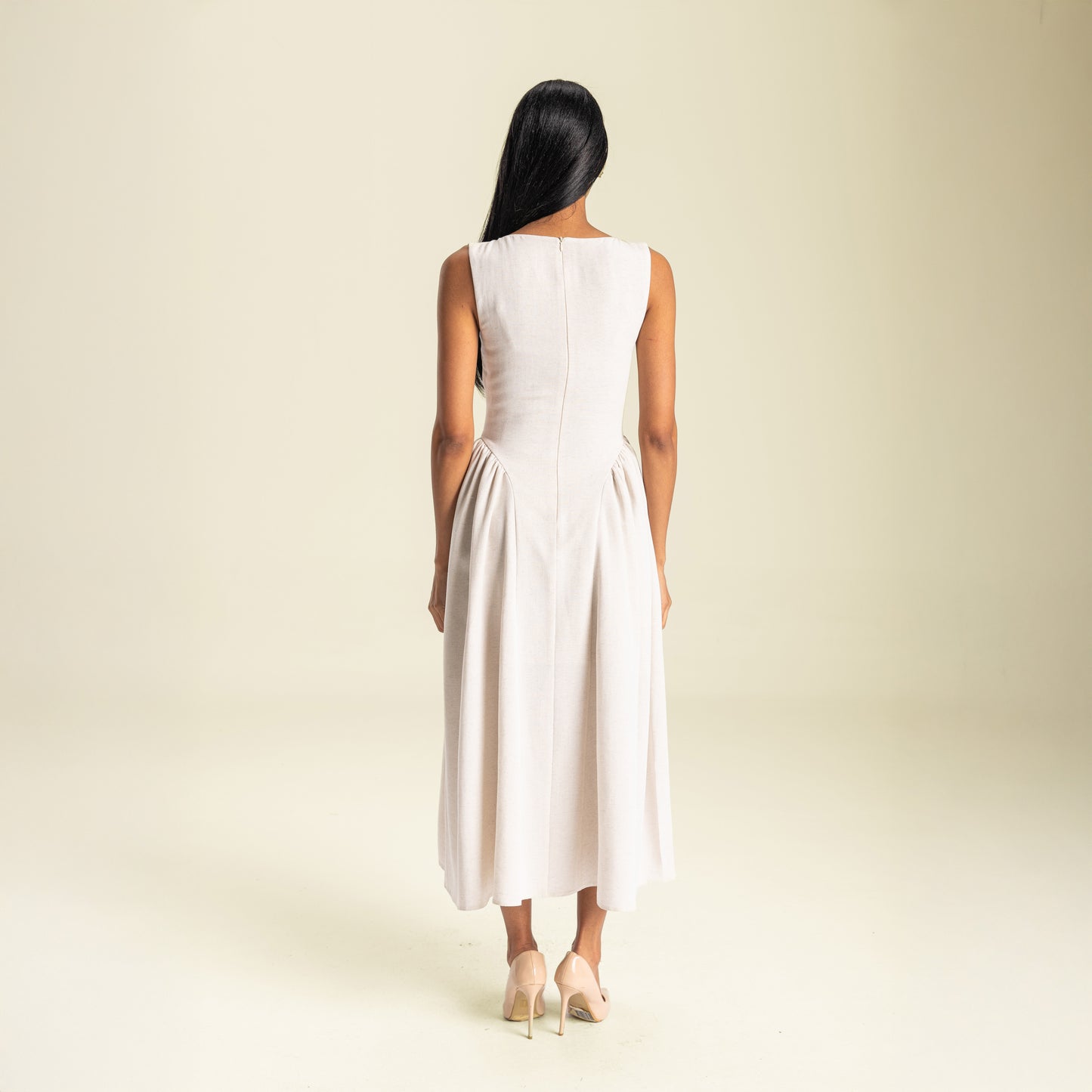 Sarit Midi Linen Dress