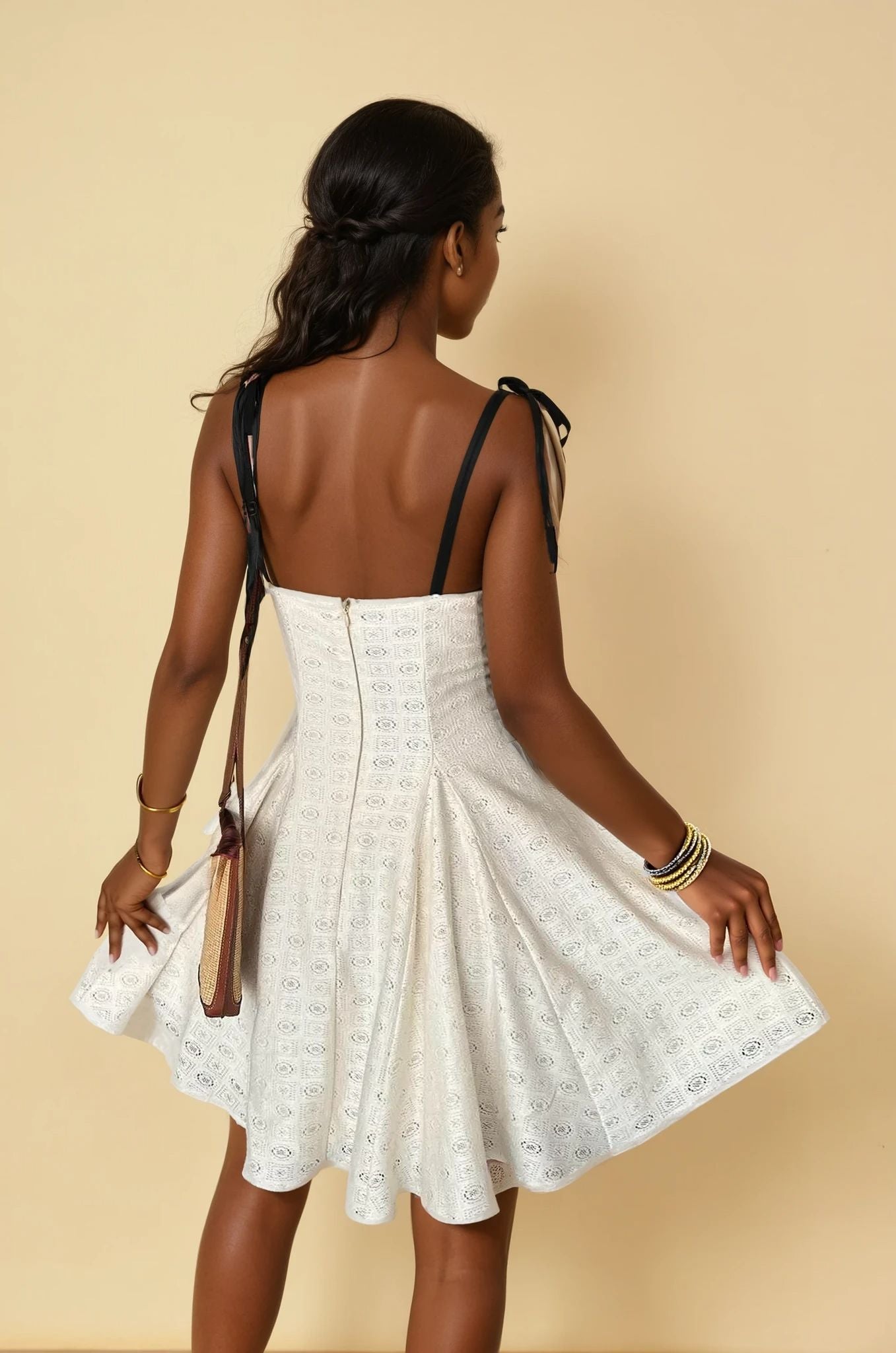 Noga Shoulder Tie Dress