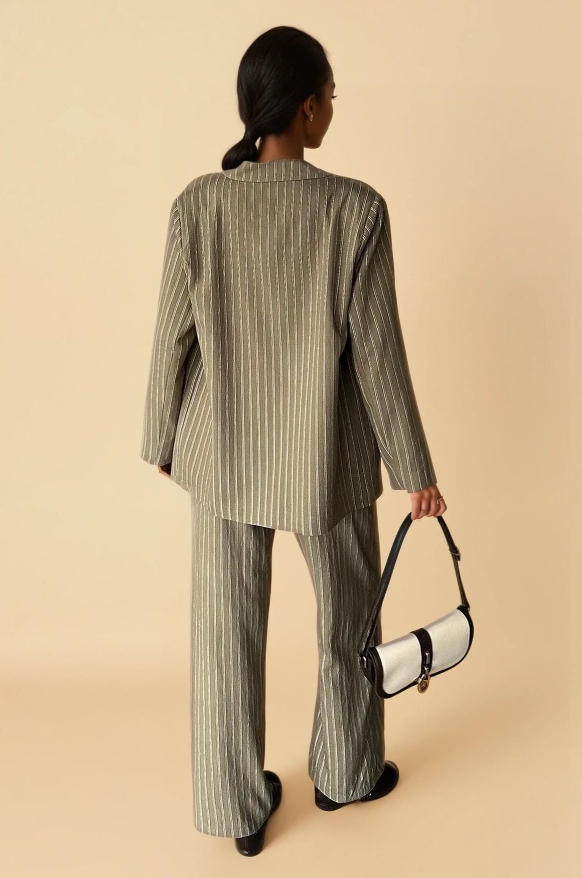 Dina Striped Suit Jacket