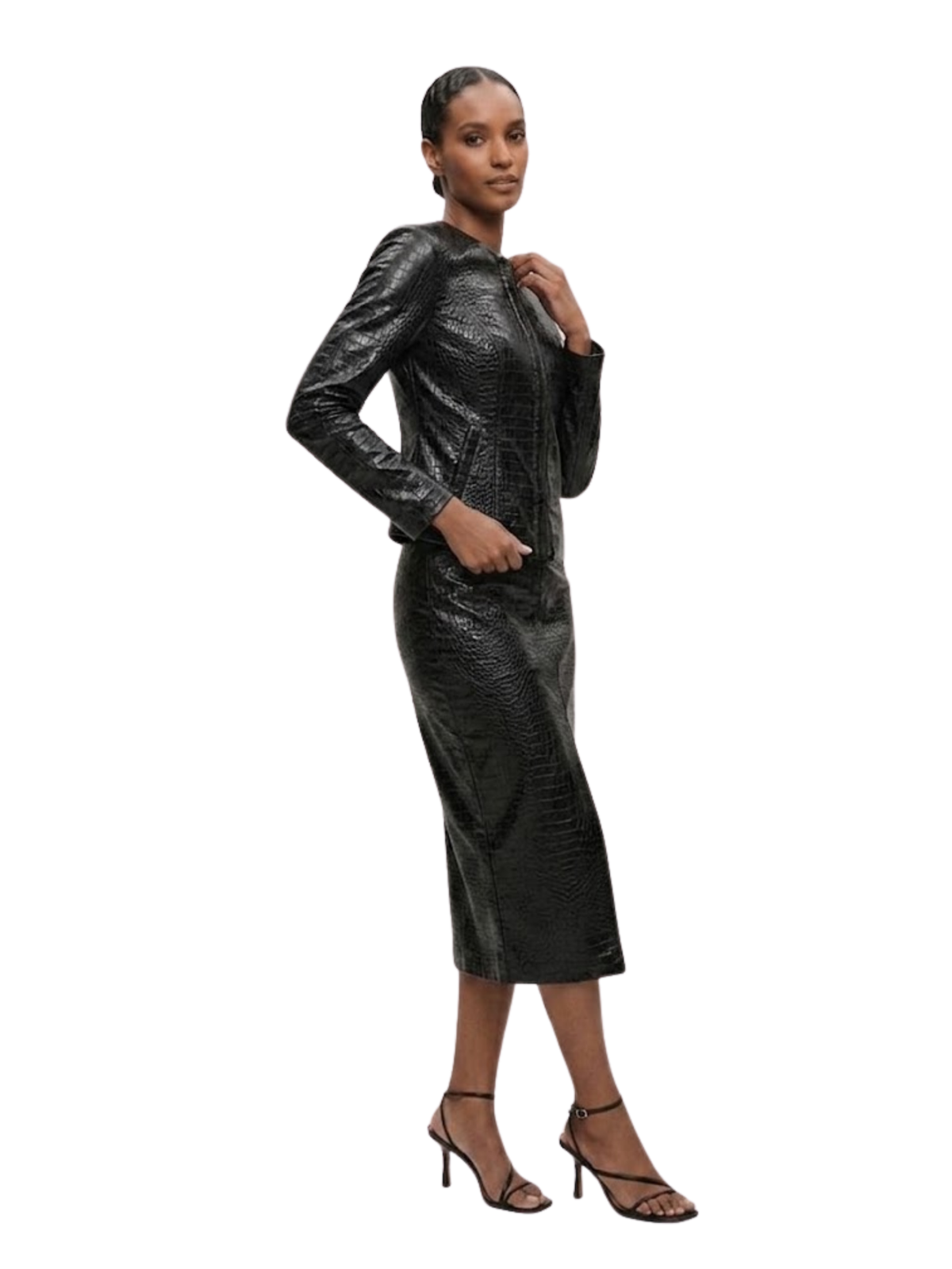 Jeannette Leather Skirt