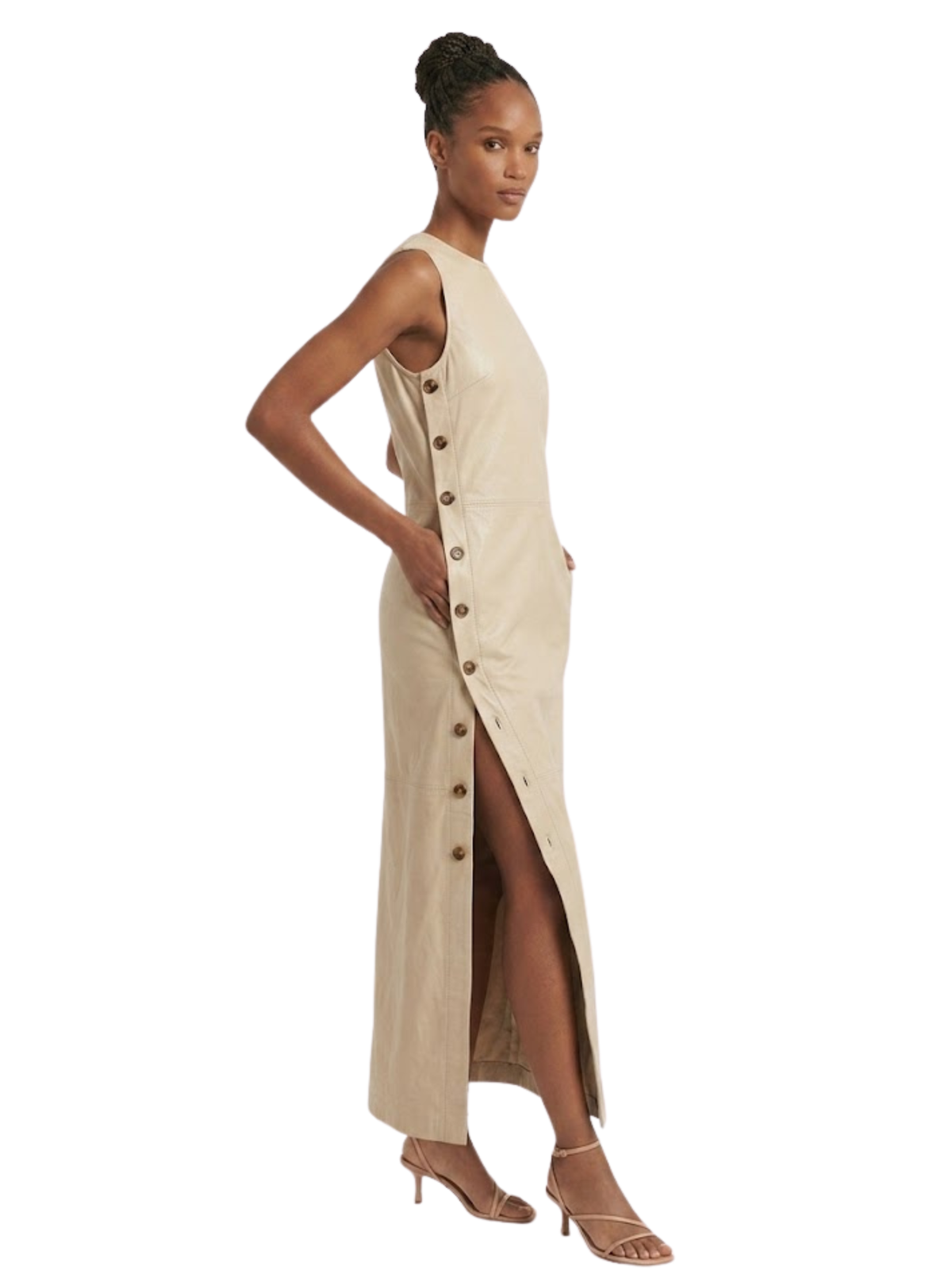 Elizabeth Straight Leather Dress