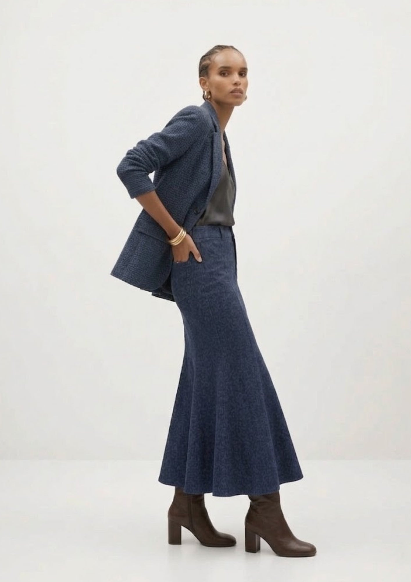 Gelila Textured Jacquard Skirt