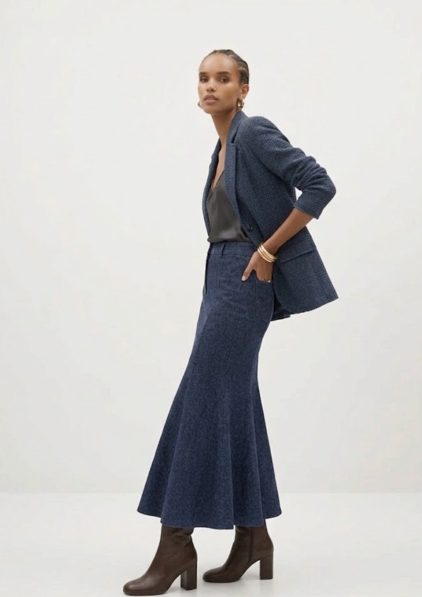 Gelila Textured Jacquard Skirt