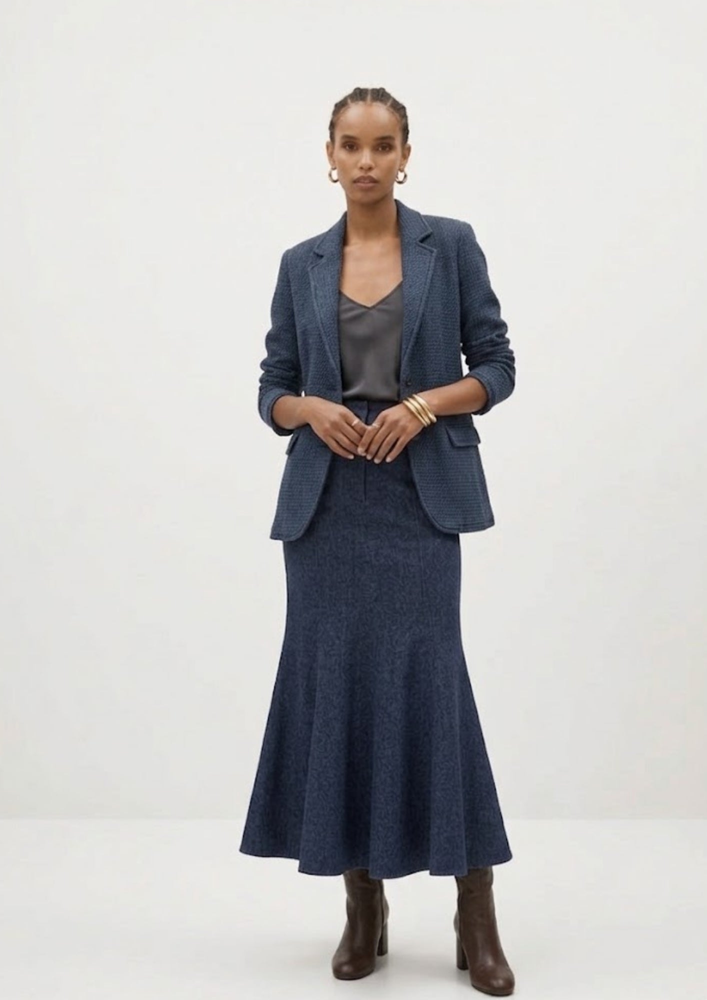 Gelila Textured Jacquard Skirt