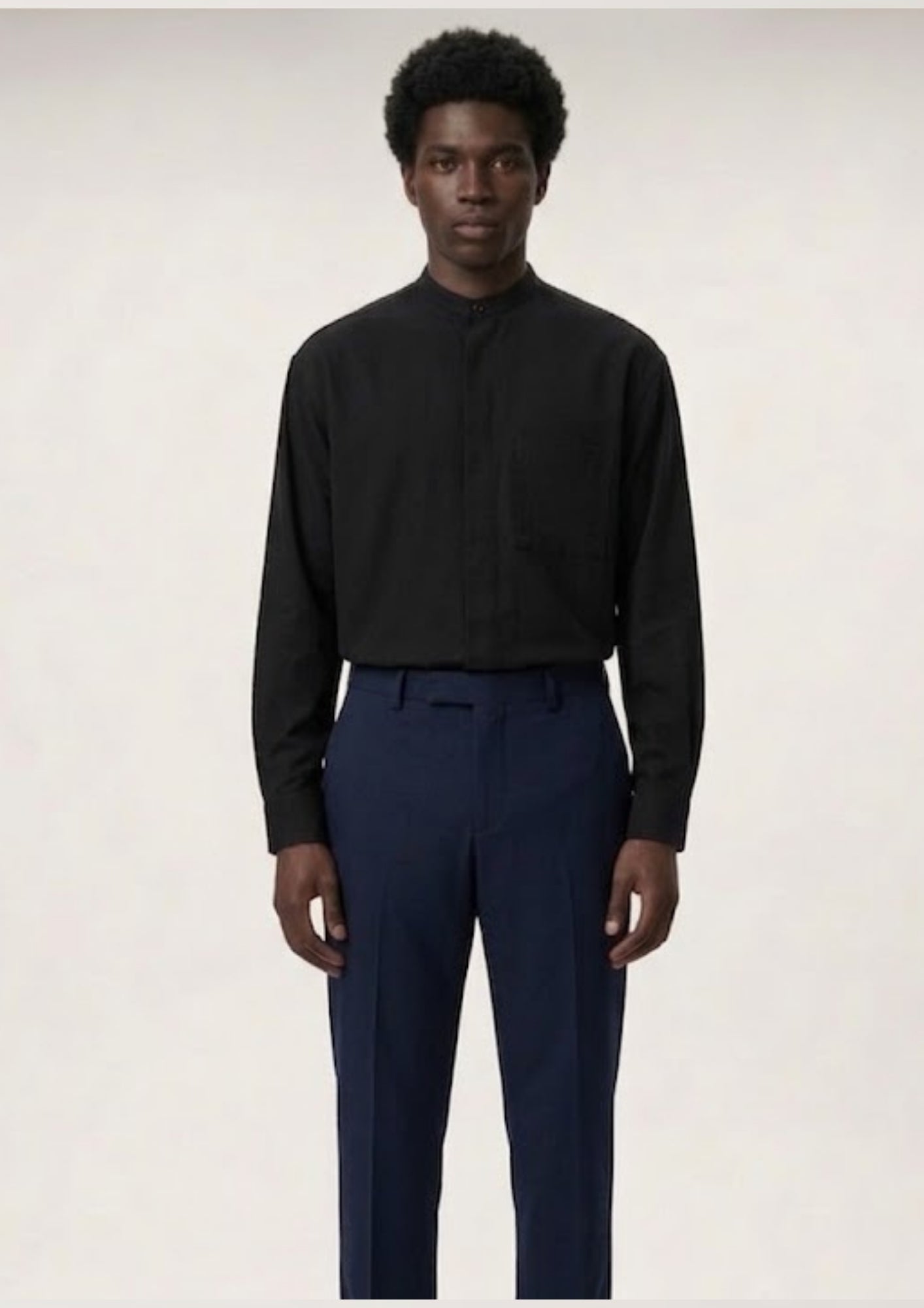 Keith Banded Collar Shirt