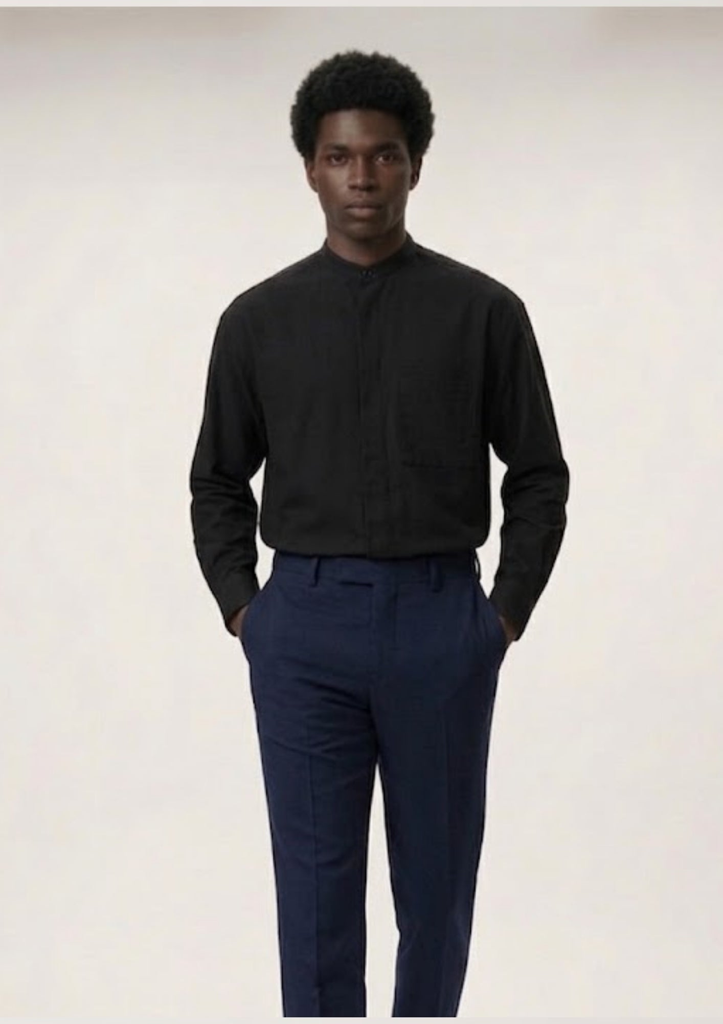 Keith Banded Collar Shirt
