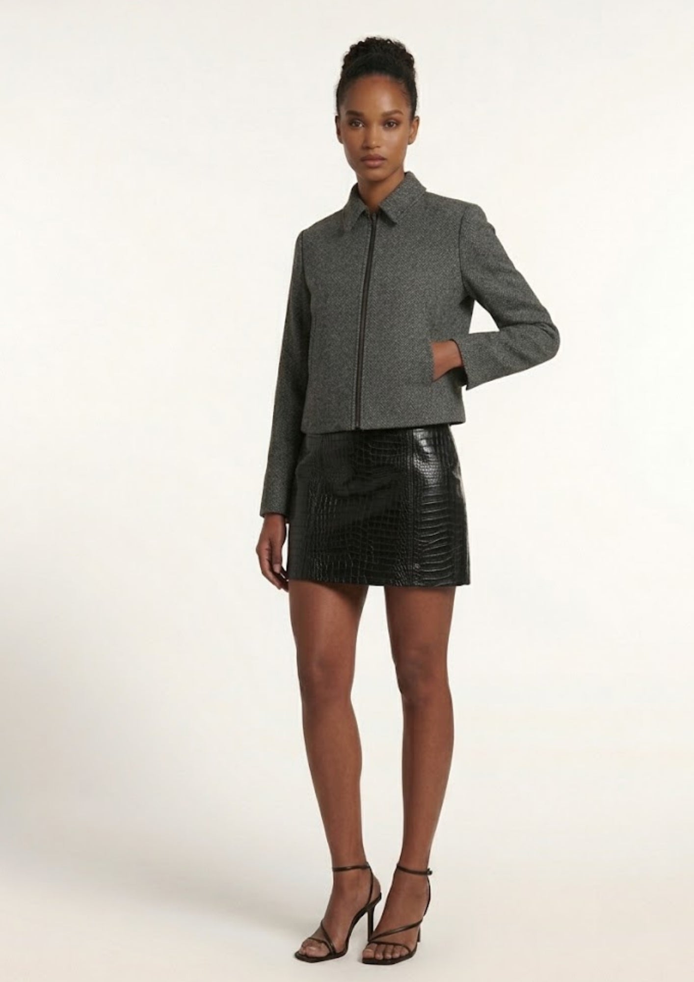 Yonas Leather Skirt