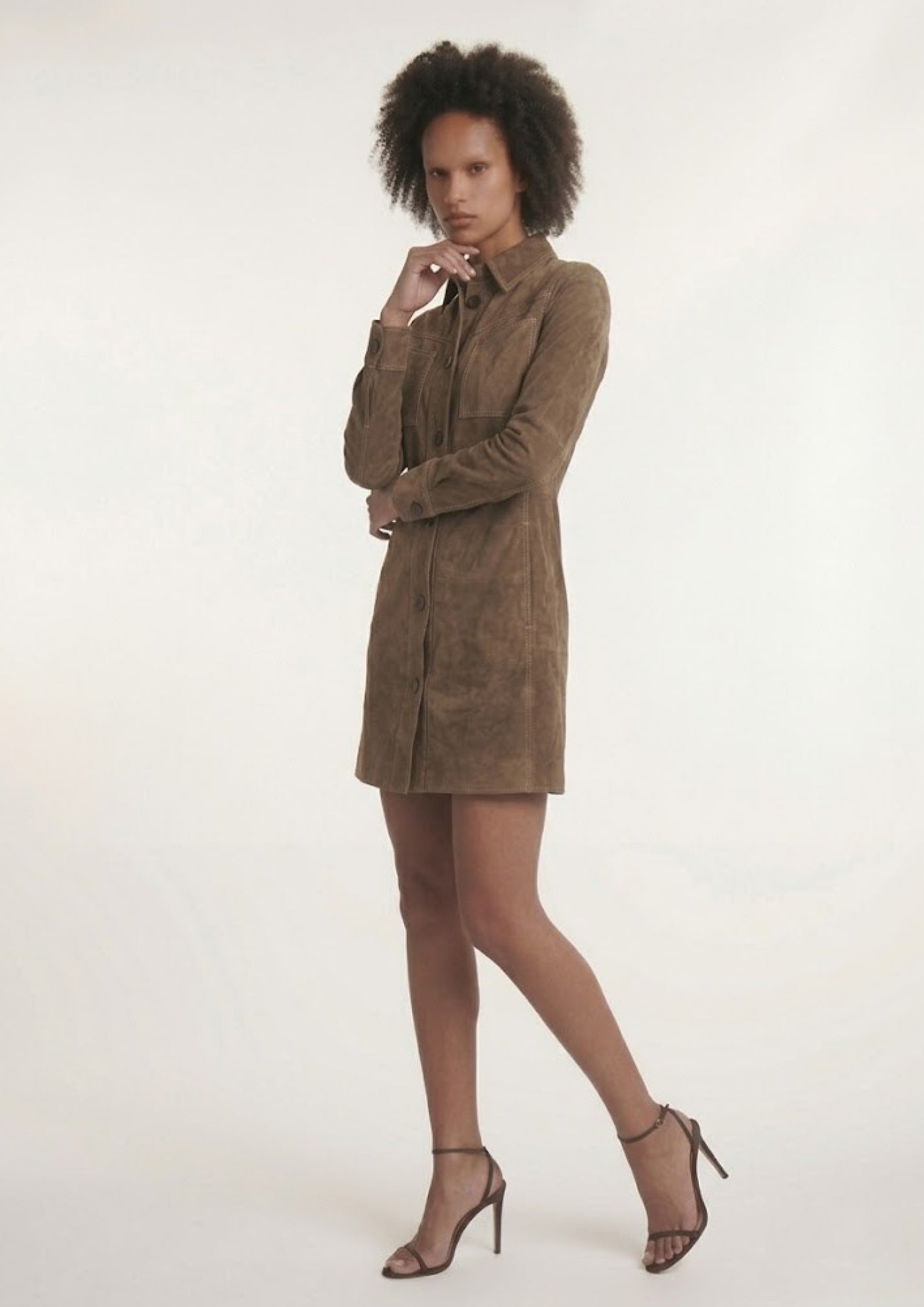 Ife Suede Jacket Dress