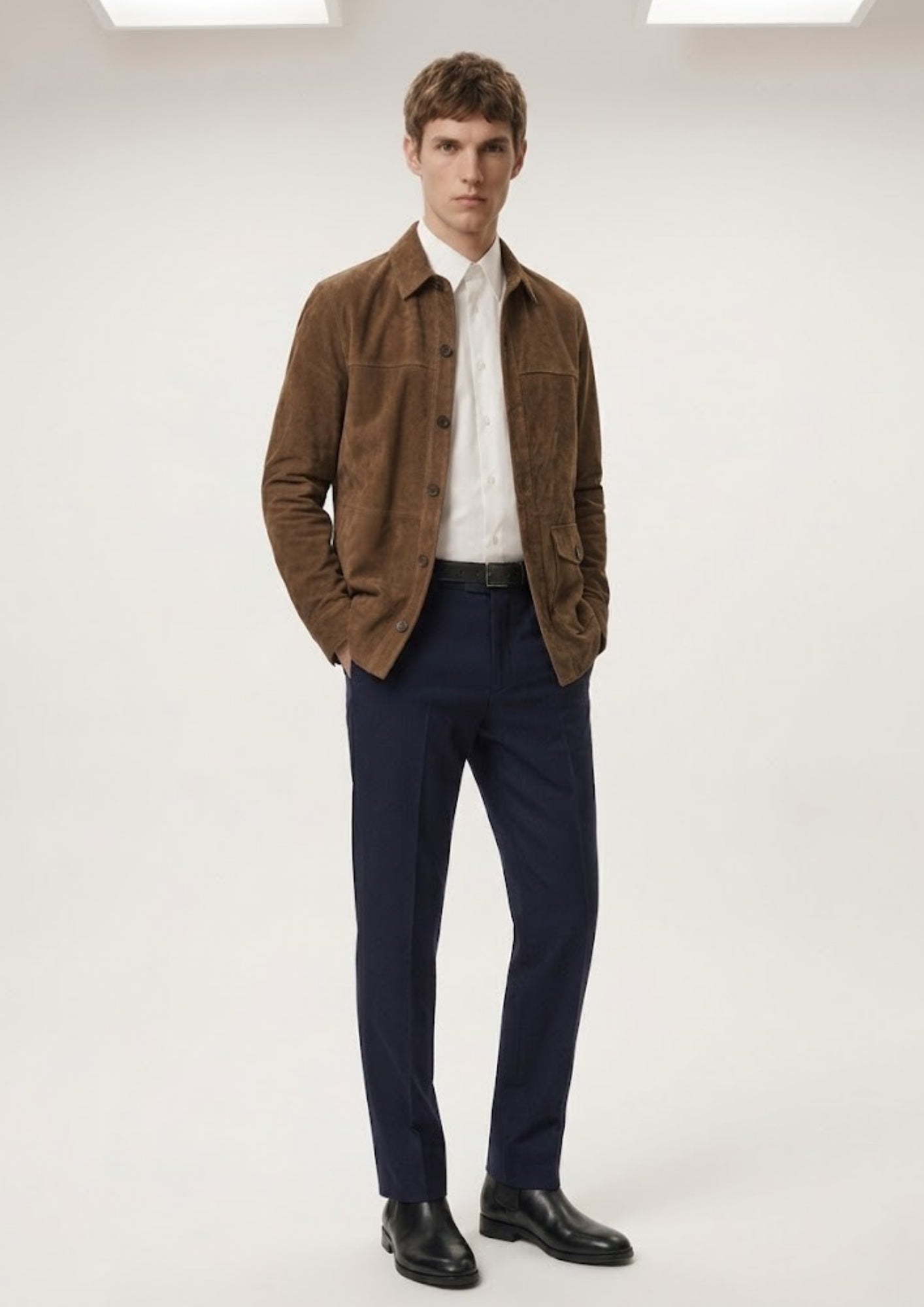 Georges Distressed Suede Jacket