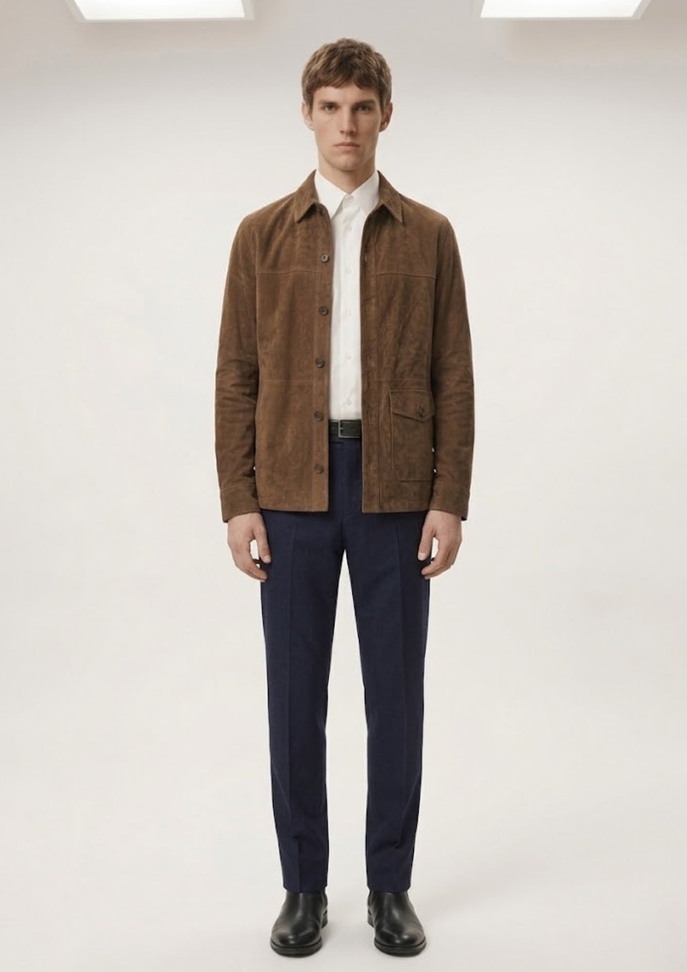 Georges Distressed Suede Jacket