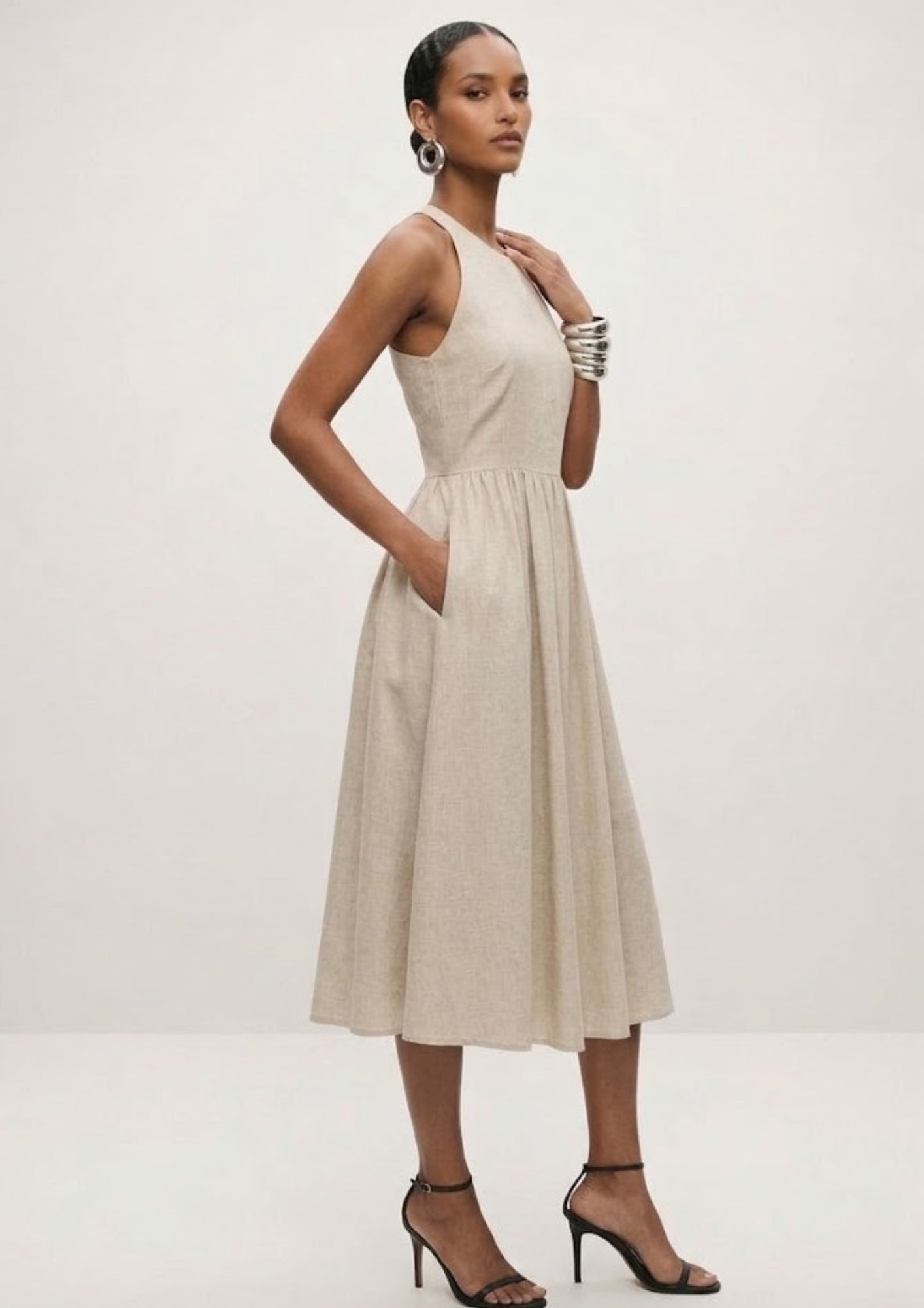 Colette Short Sleave Midi Dress