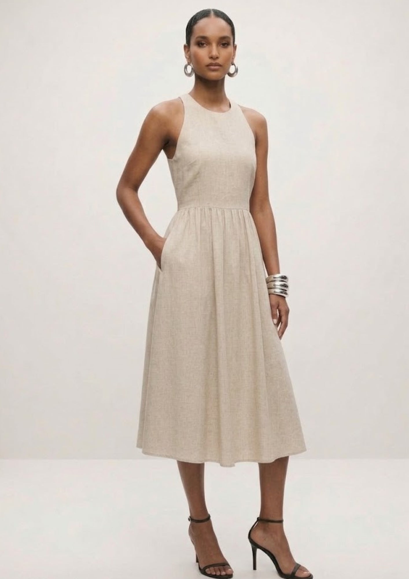 Colette Short Sleave Midi Dress