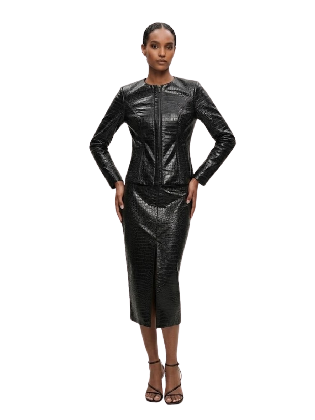 Jeannette Leather Skirt