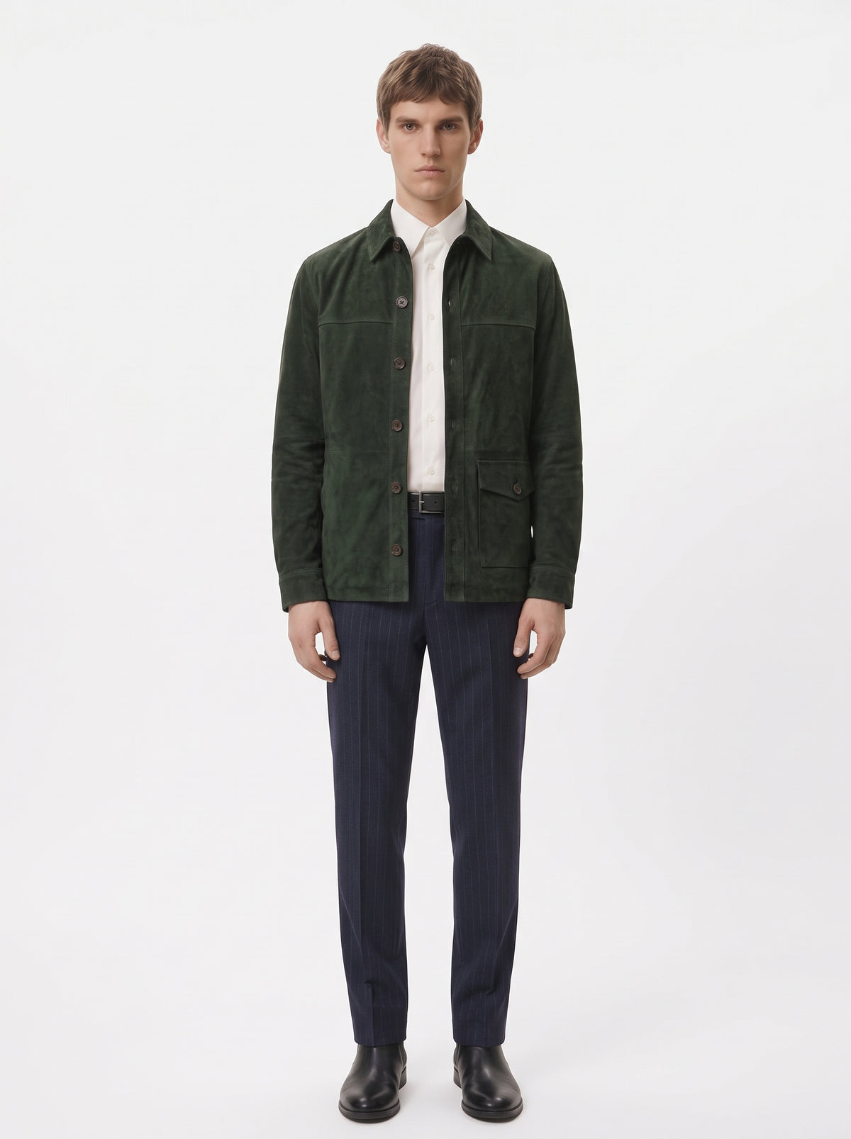 Georges Distressed Suede Jacket