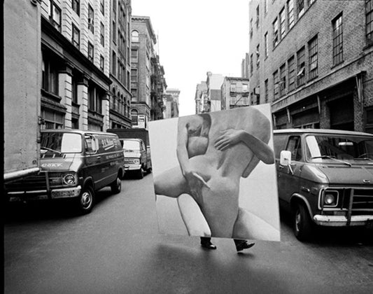 Soho B&W - (work by Joan Semmel) New York, NY 1974