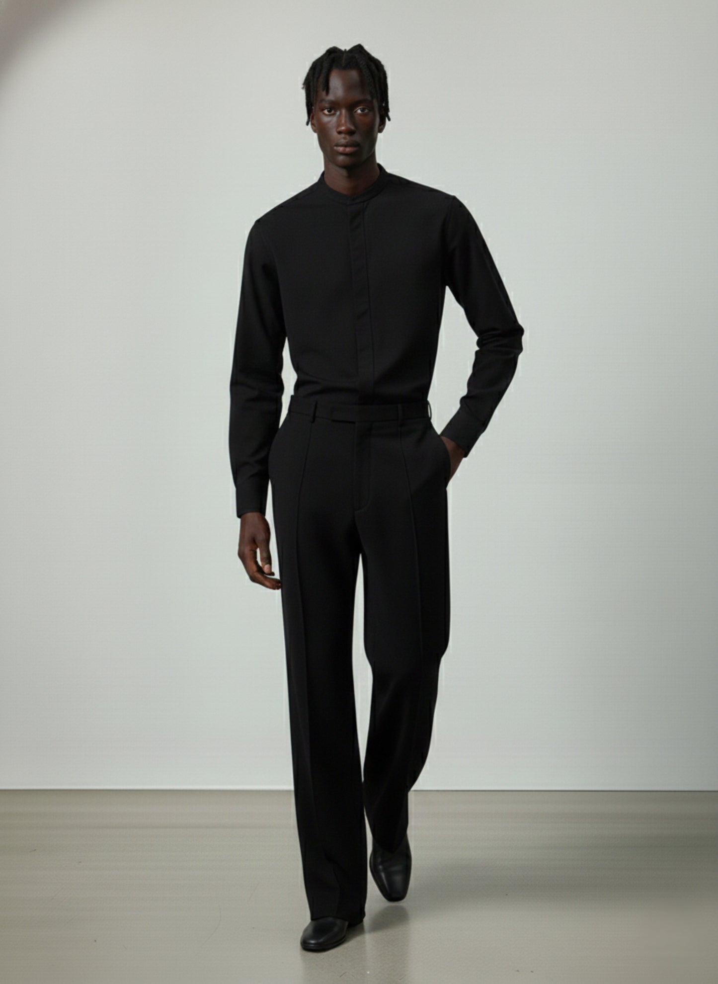 Keith Banded Collar Shirt