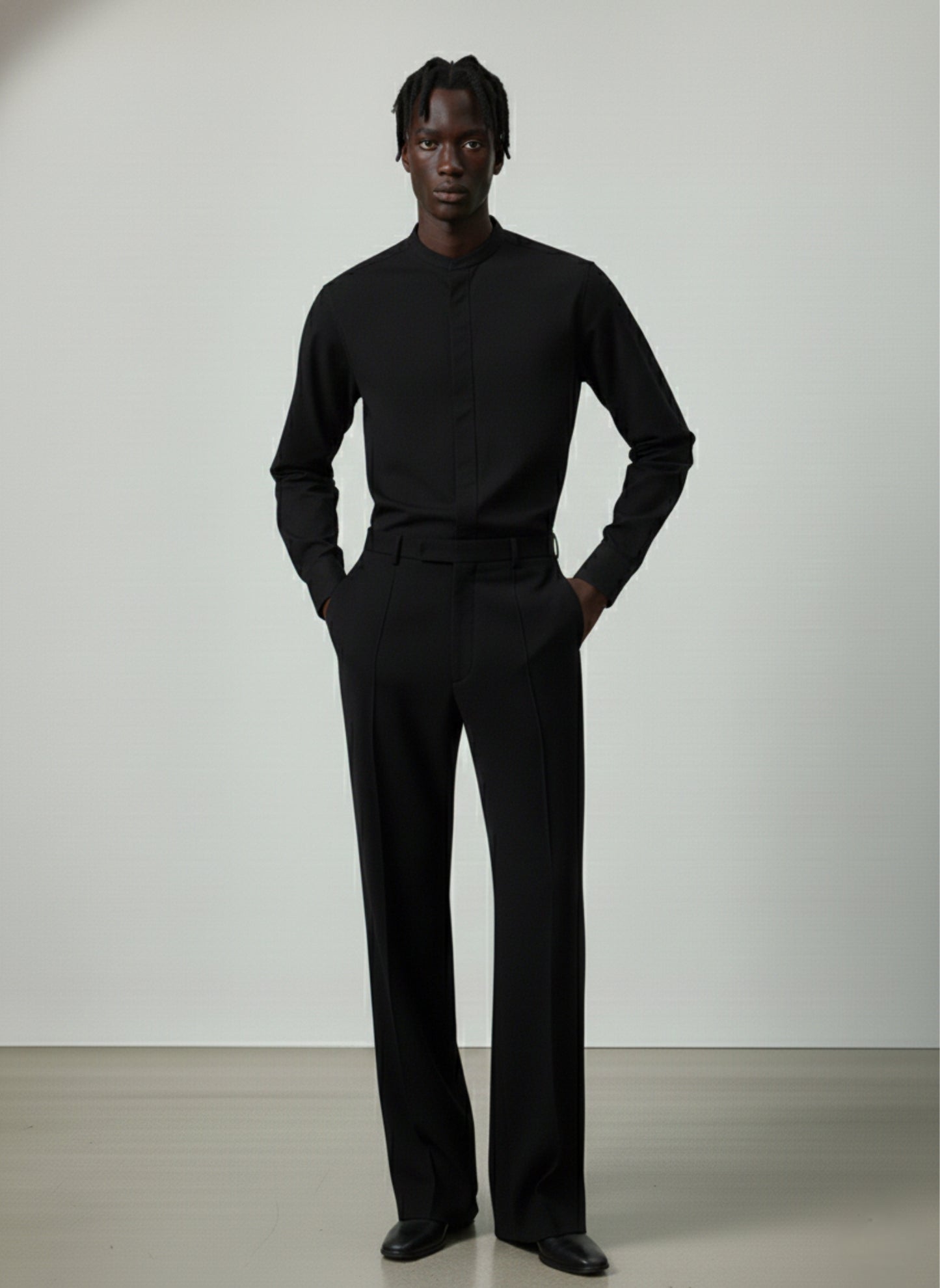 Keith Banded Collar Shirt