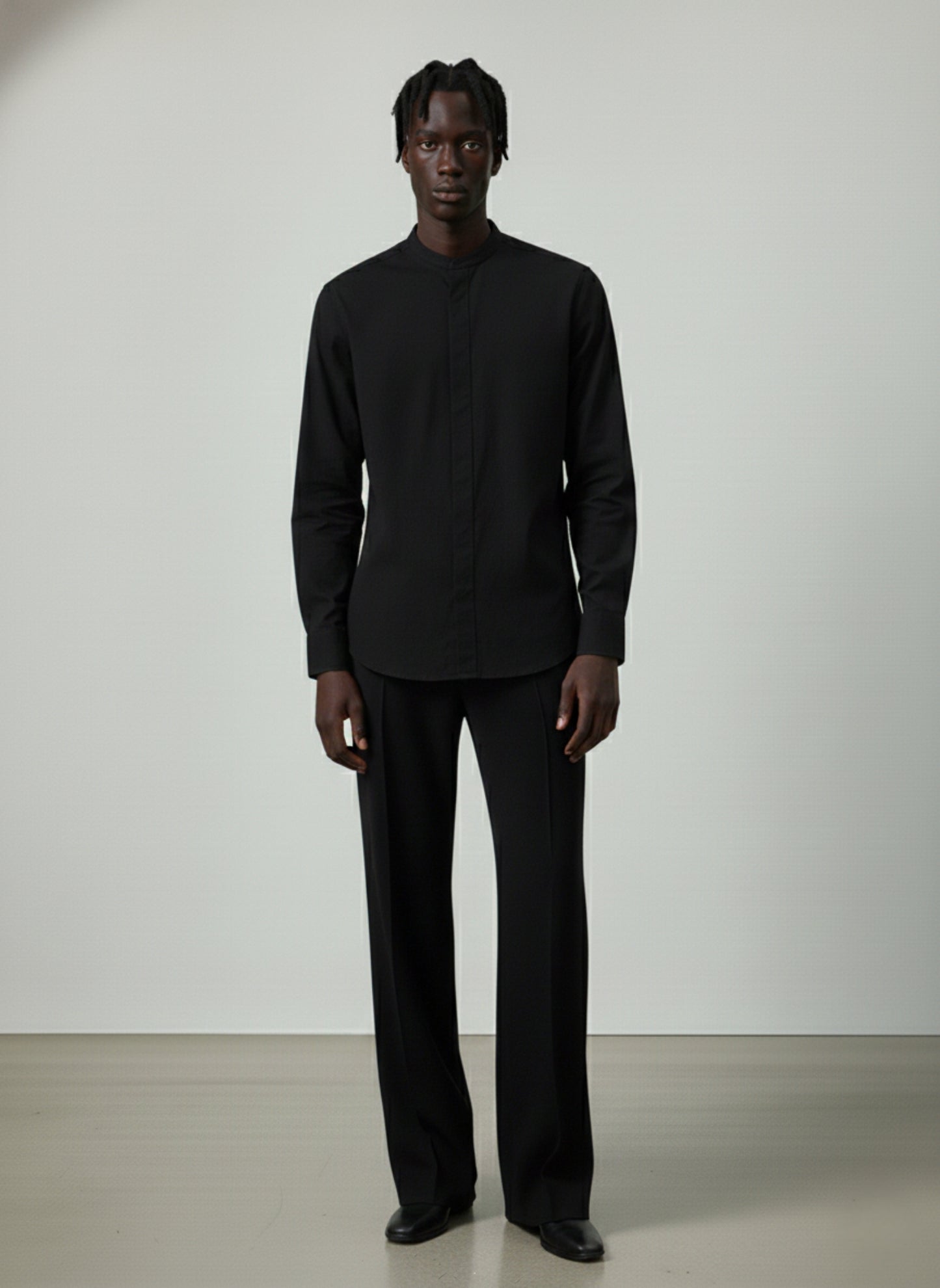 Keith Banded Collar Shirt