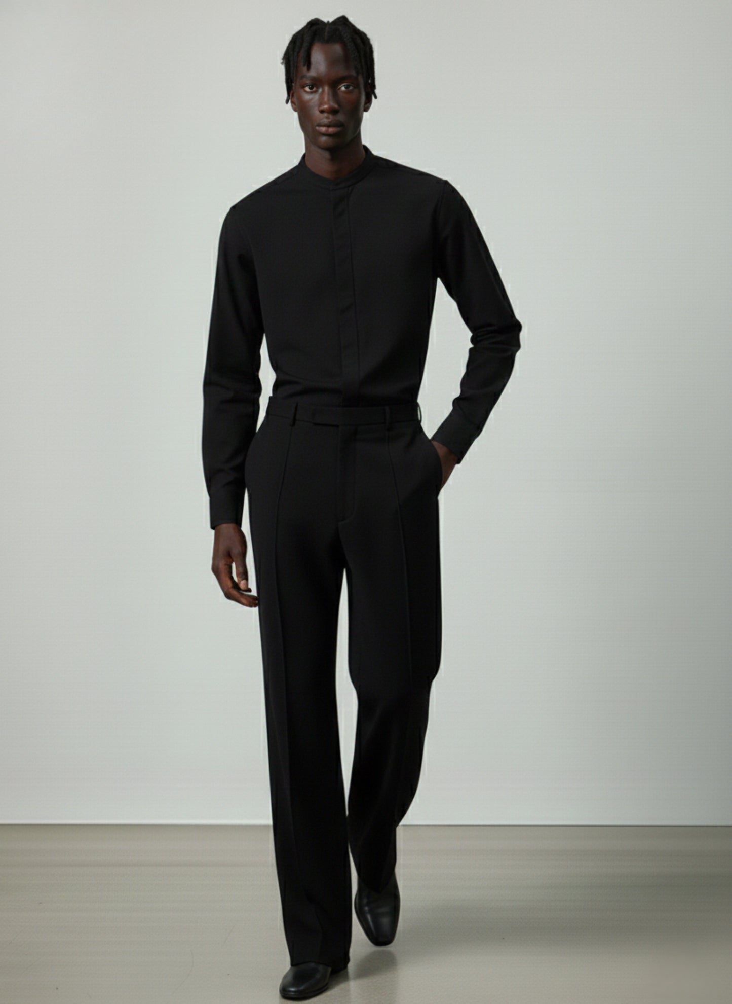 Keith Banded Collar Shirt