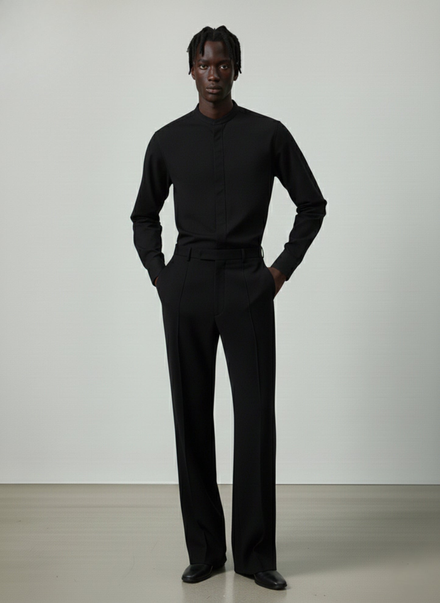 Keith Banded Collar Shirt