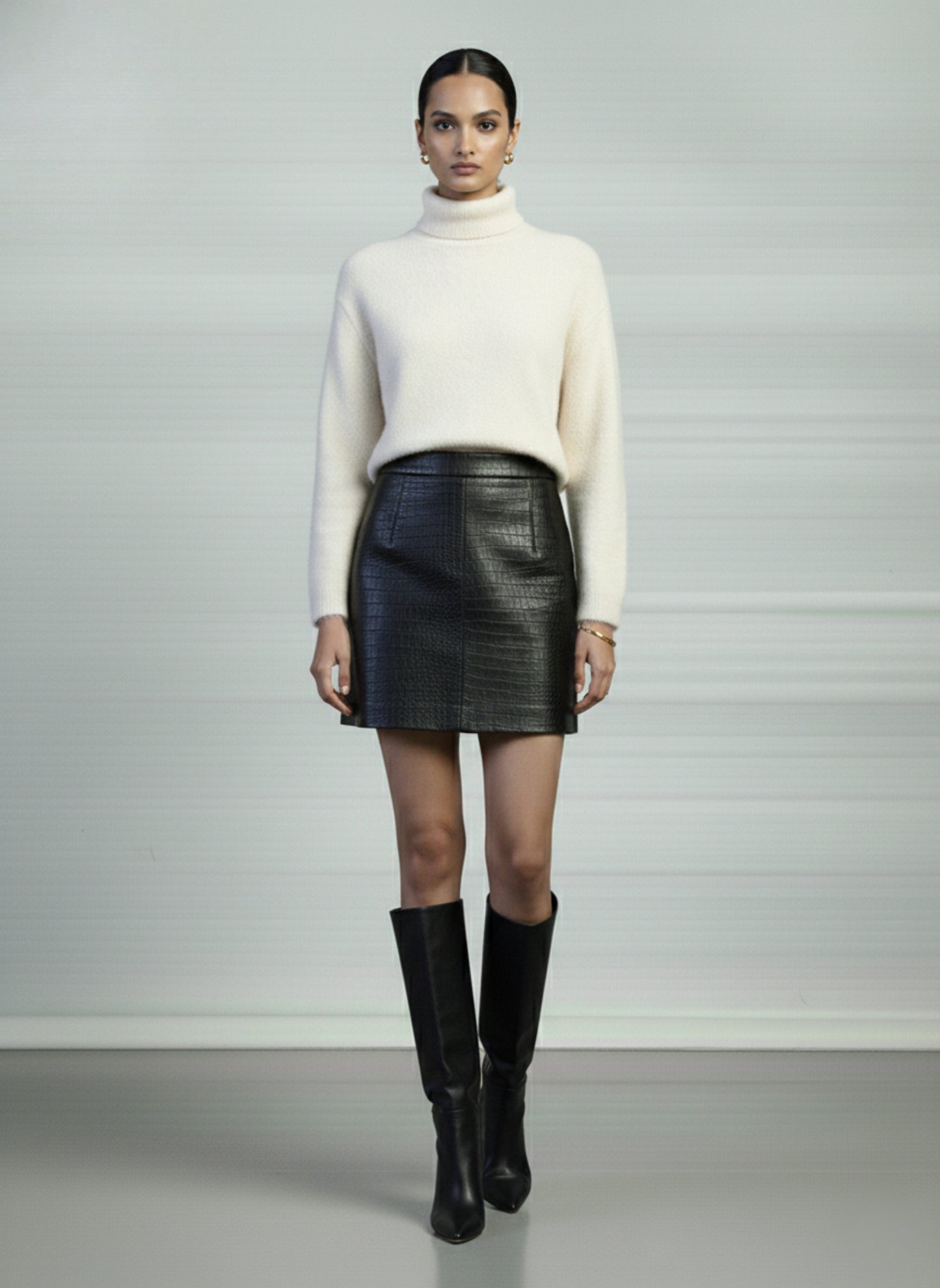 Yonas Leather Skirt