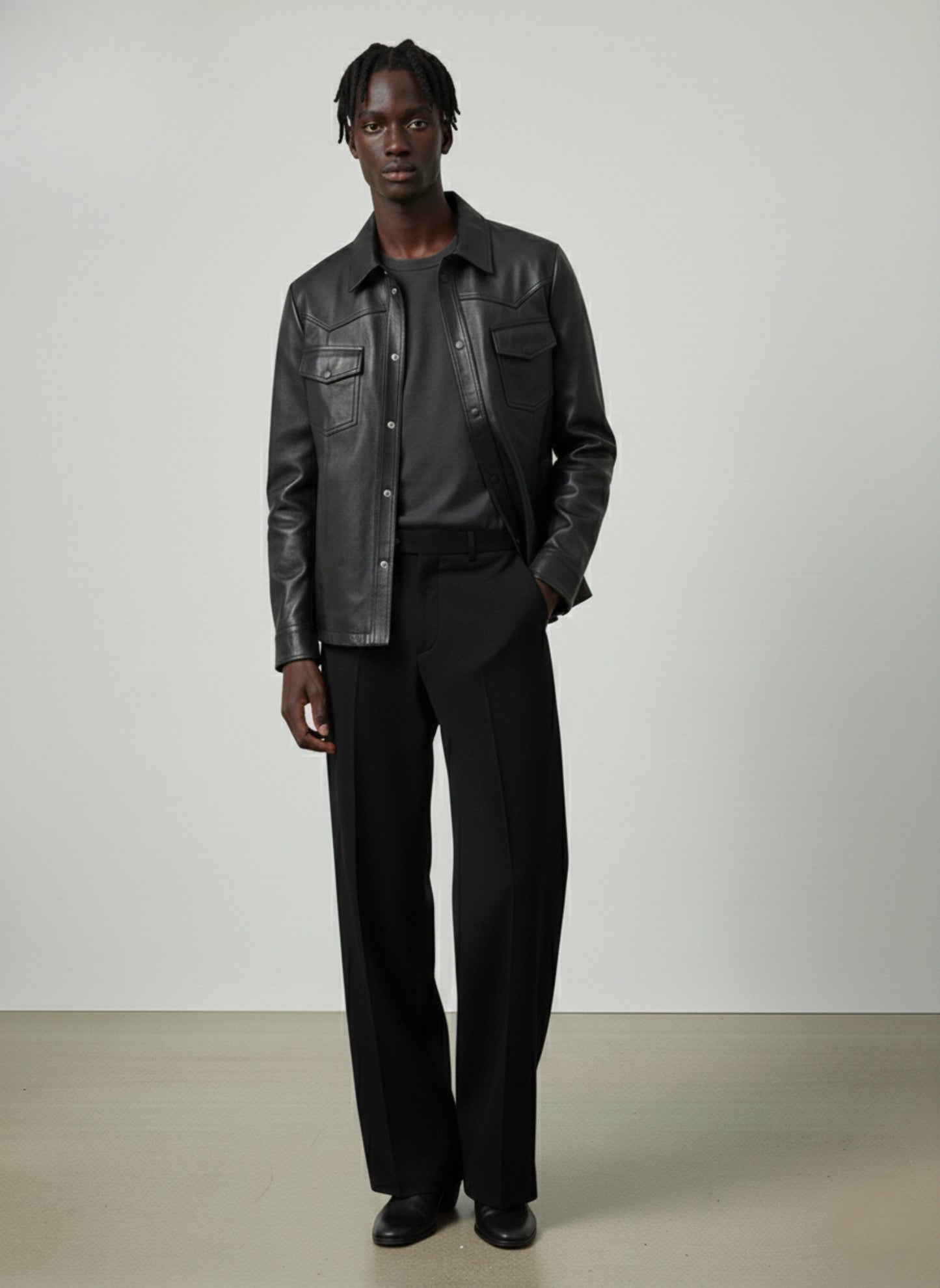 Victor Leather Shirt