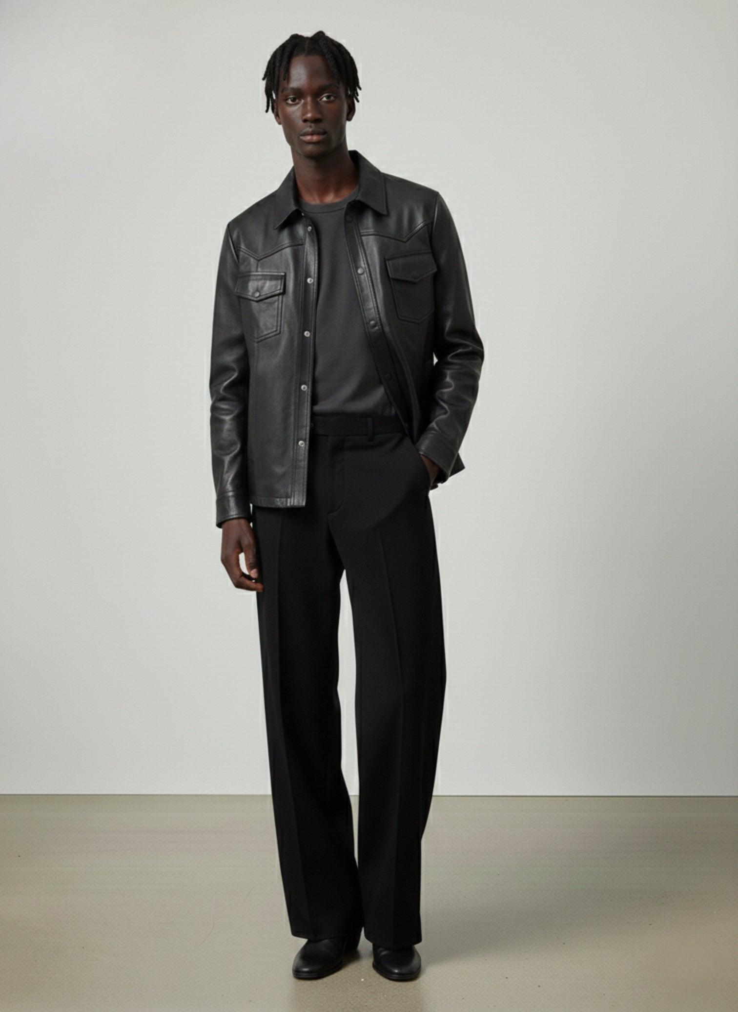 Victor Leather Shirt