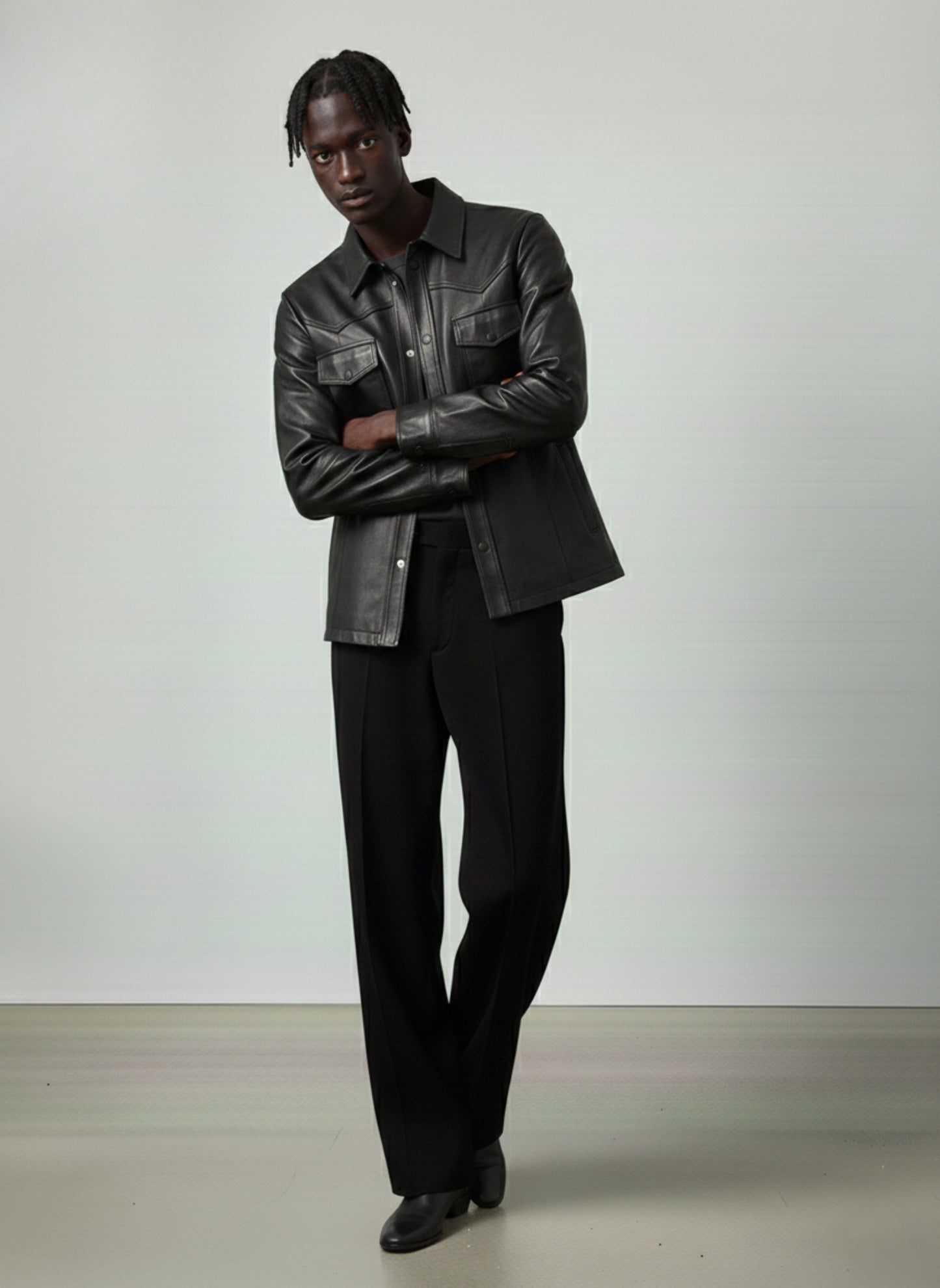 Victor Leather Shirt