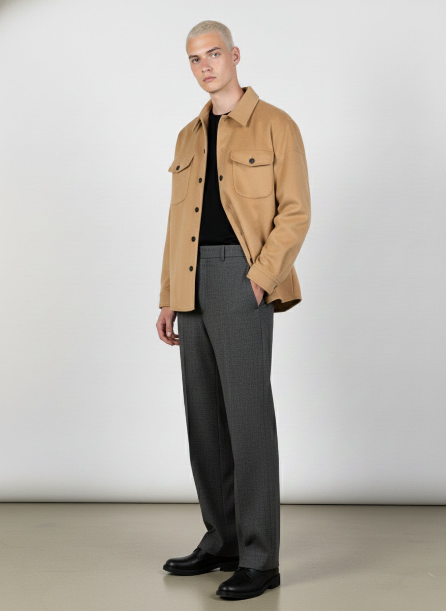 David Button Down Shirt Jacket