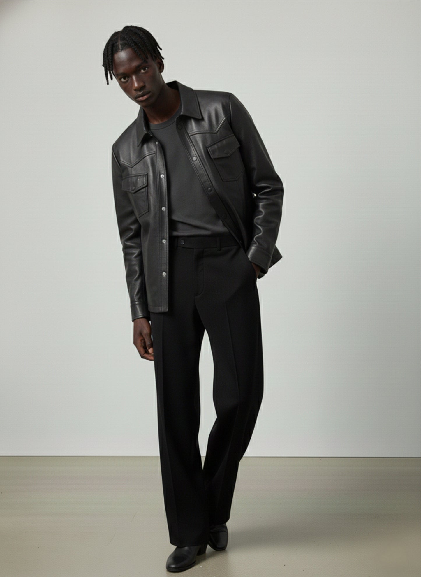 Victor Leather Shirt