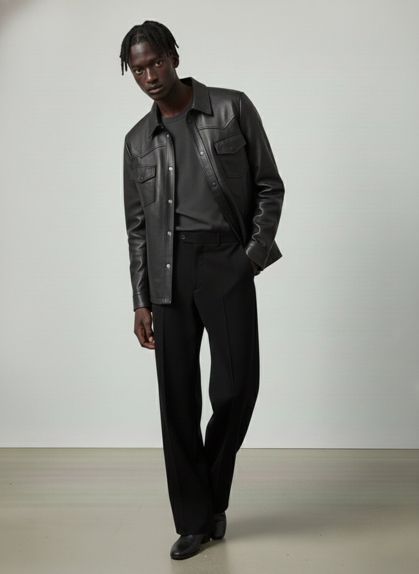 Victor Leather Shirt