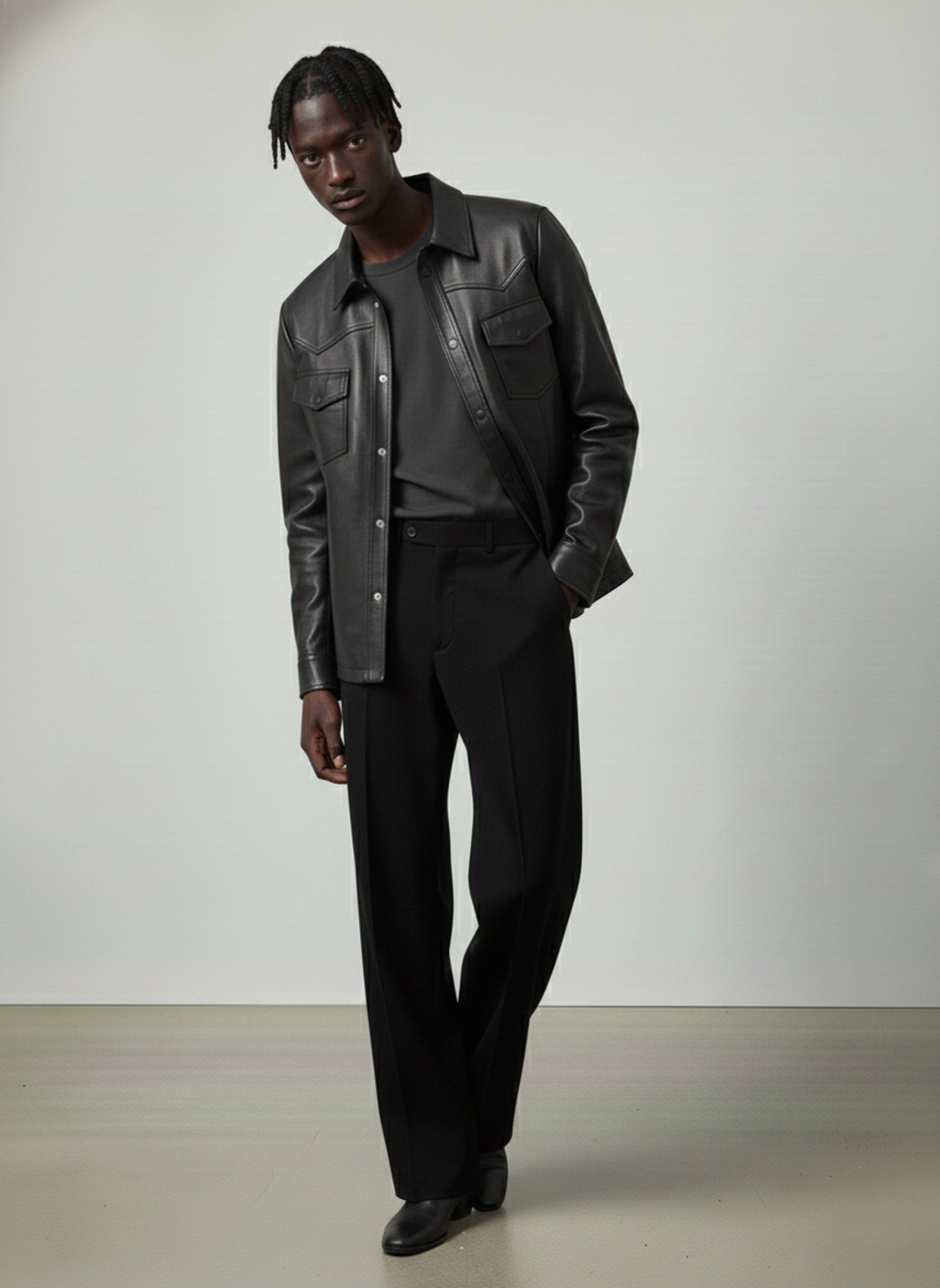 Victor Leather Shirt