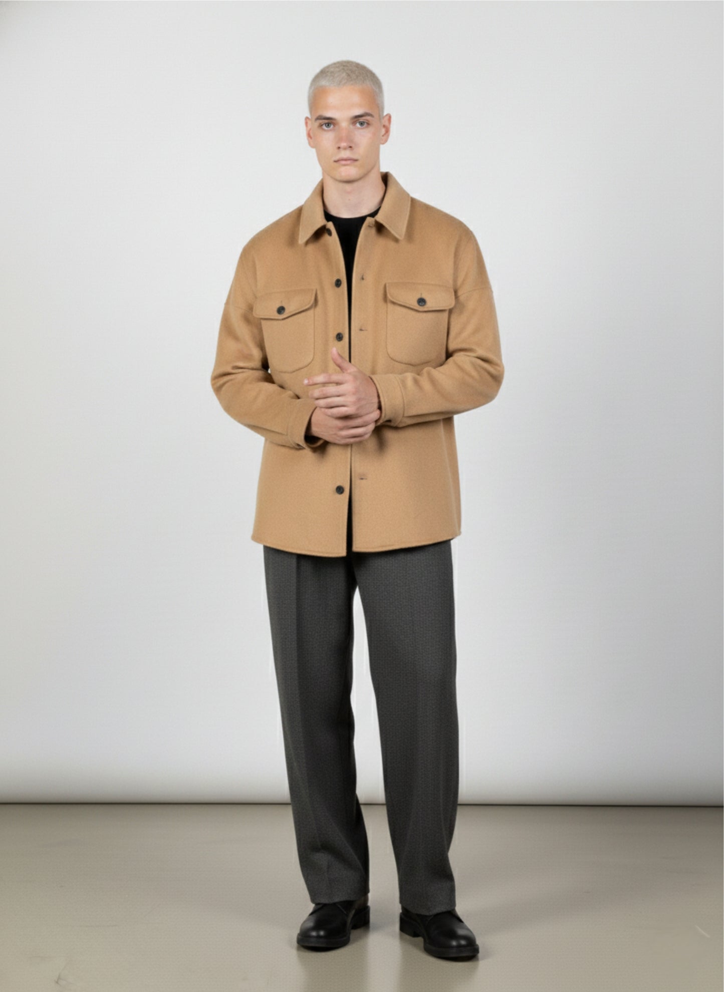 David Button Down Shirt Jacket