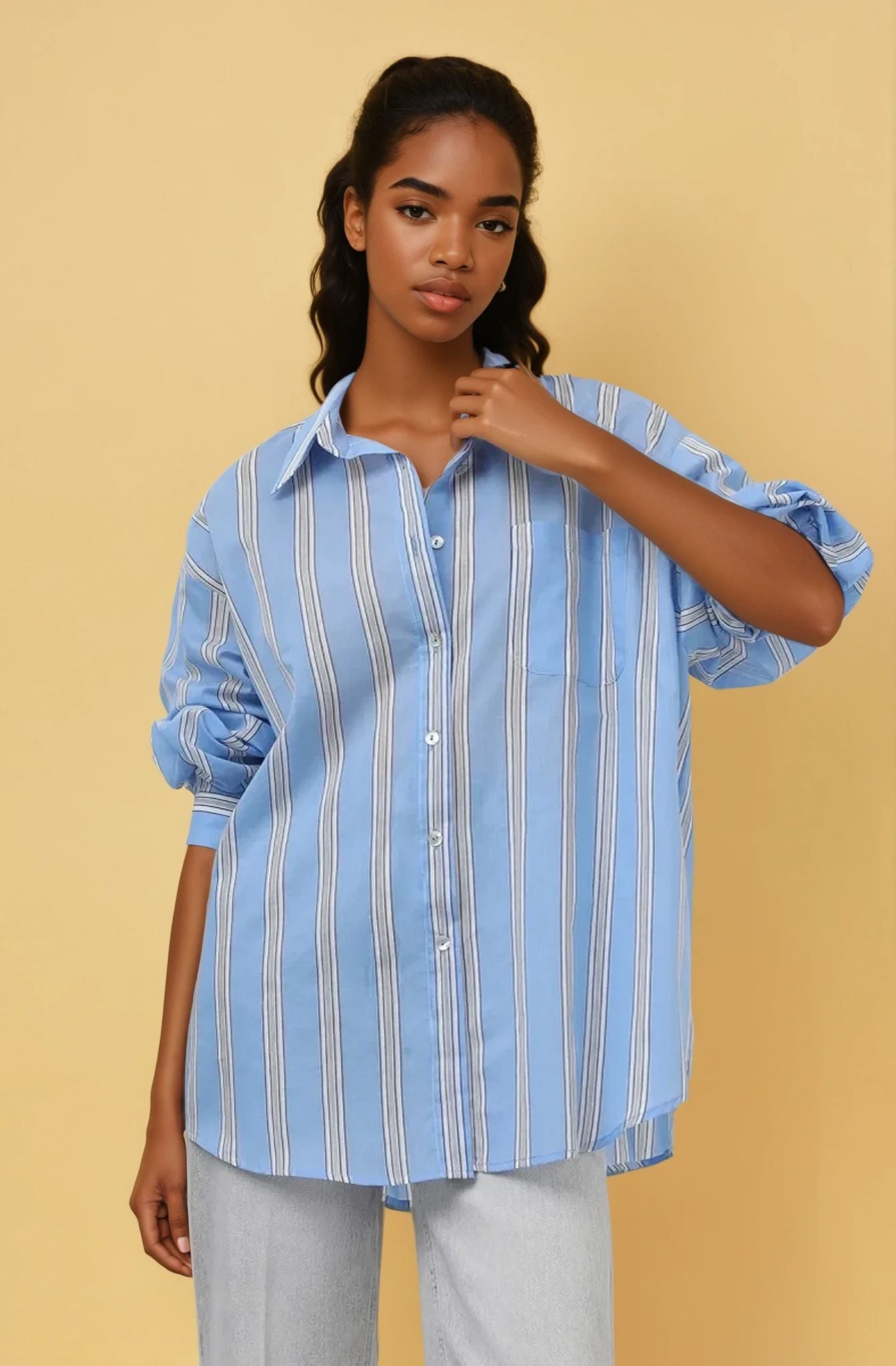 Orly Striped Pocket Shirt