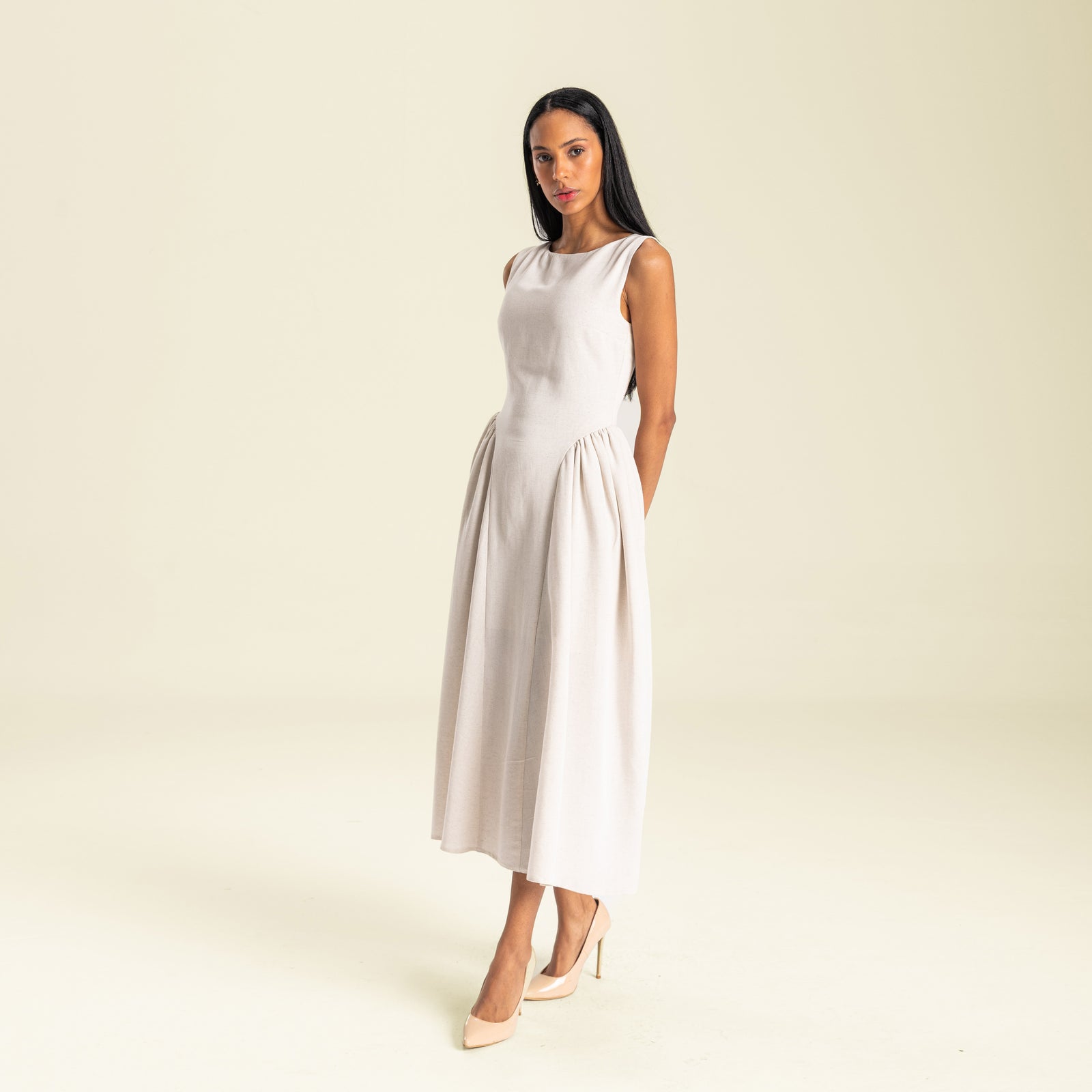 Sarit Midi Linen Dress