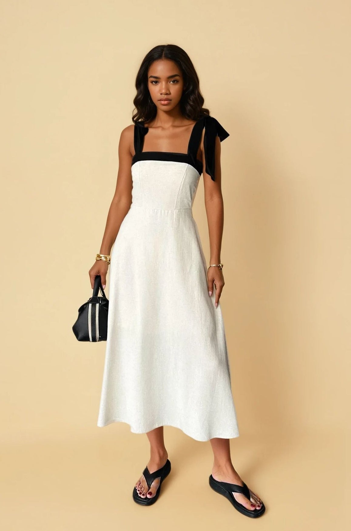 Yarden Tie Linen Dress